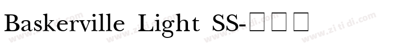 Baskerville Light SS字体转换